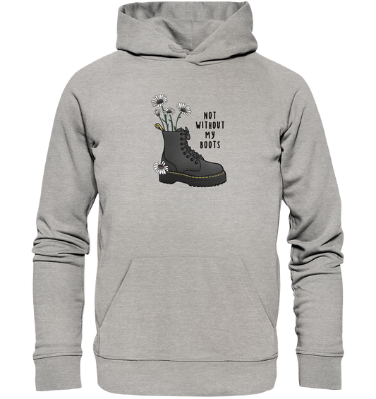 Flower Boots - Organic Hoodie