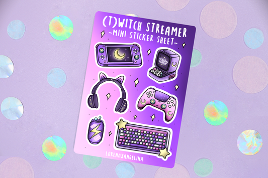 (T)witch Streamer Mini Sticker Sheet
