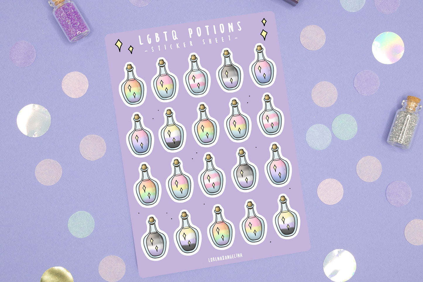 LGBTQ Potions Sticker Sheet