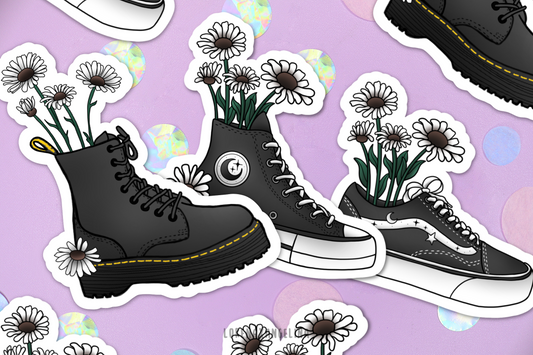 Flower Shoes Sticker