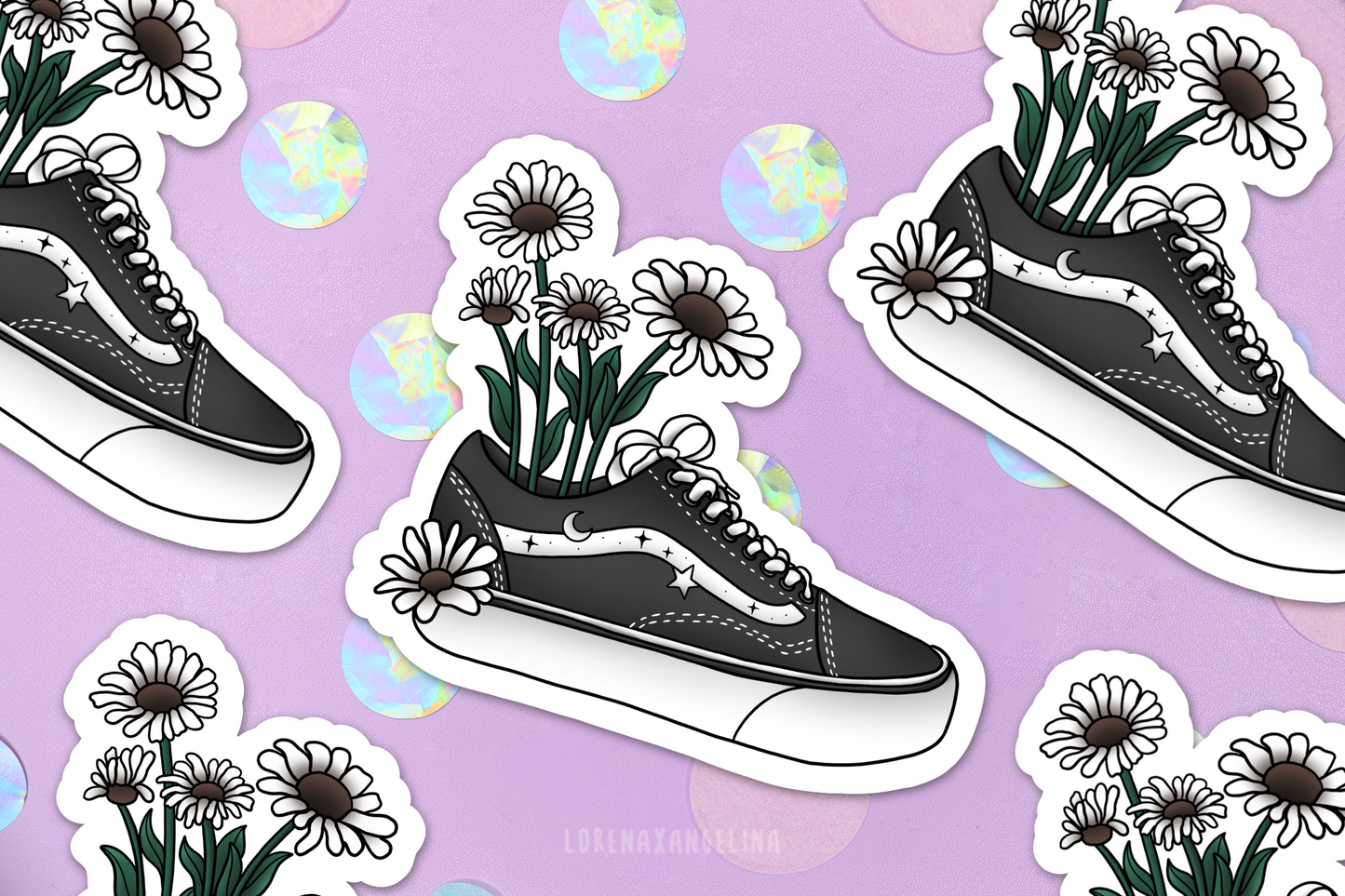 Flower Shoes Sticker