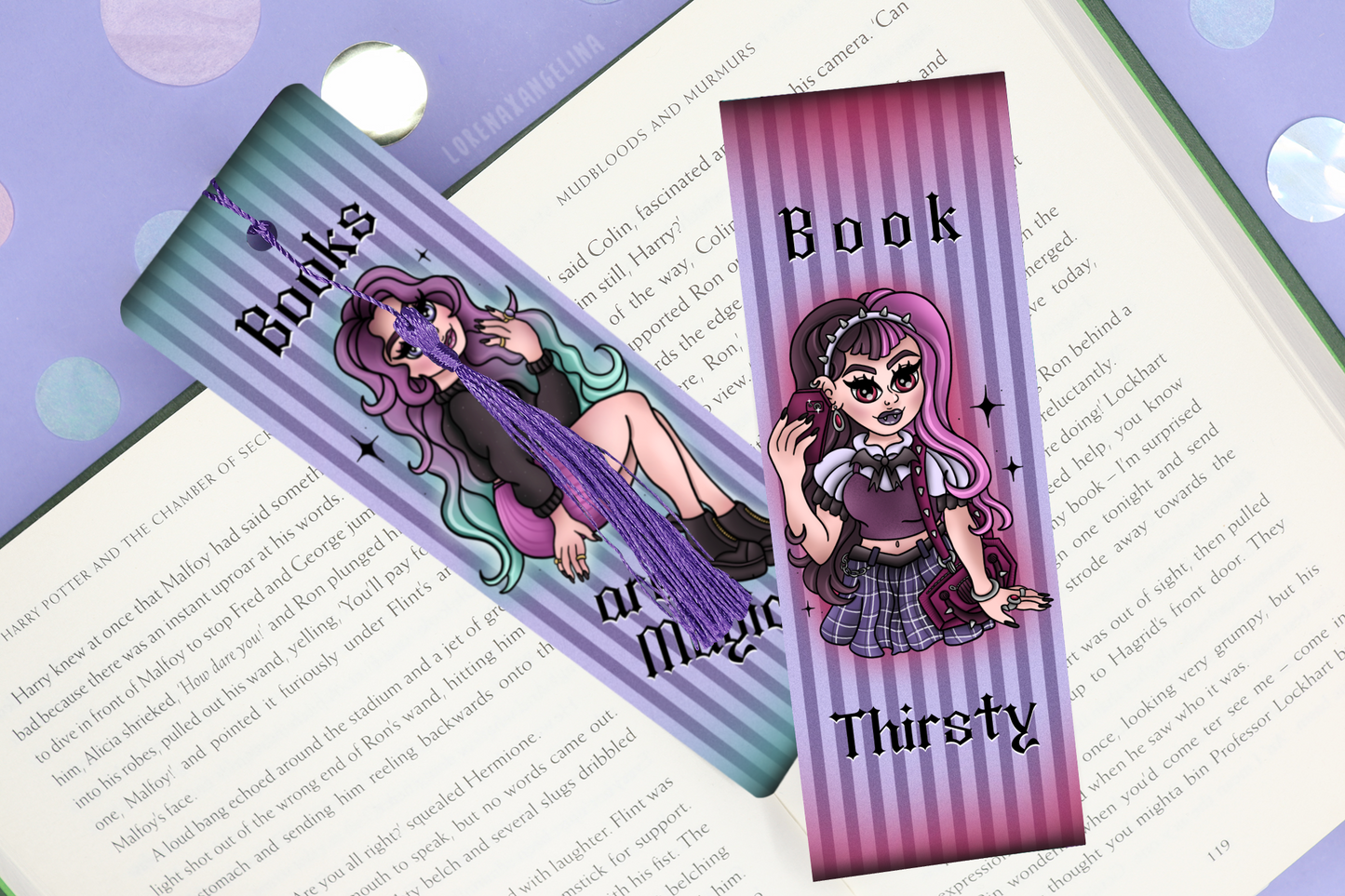 Goth Mania Highschool Bookmarks