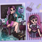 Goth Mania Highschool Girls Art Print