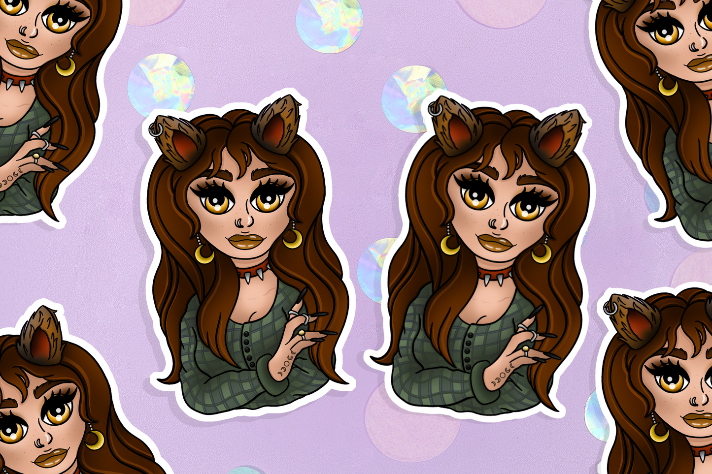 Fantasy Girls Sticker Set