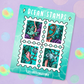 Ocean Stamps Mini Sticker Sheet