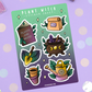 Plant Witch Sticker Sheet