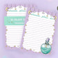 Witchy A6 Notepad Set