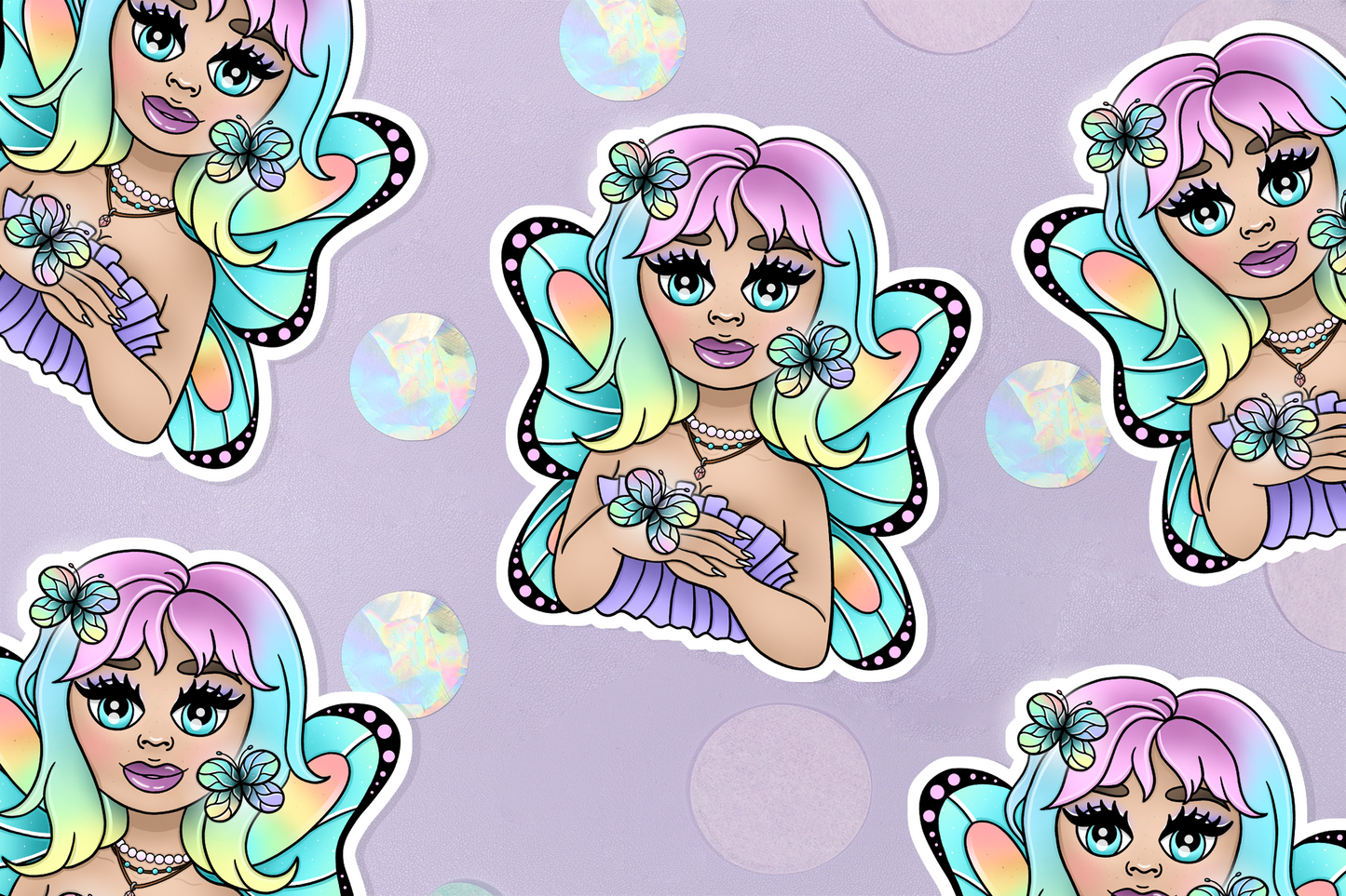 Fantasy Girls Sticker Set