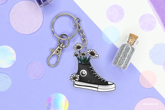 PREORDER Flower Chucks Keychain