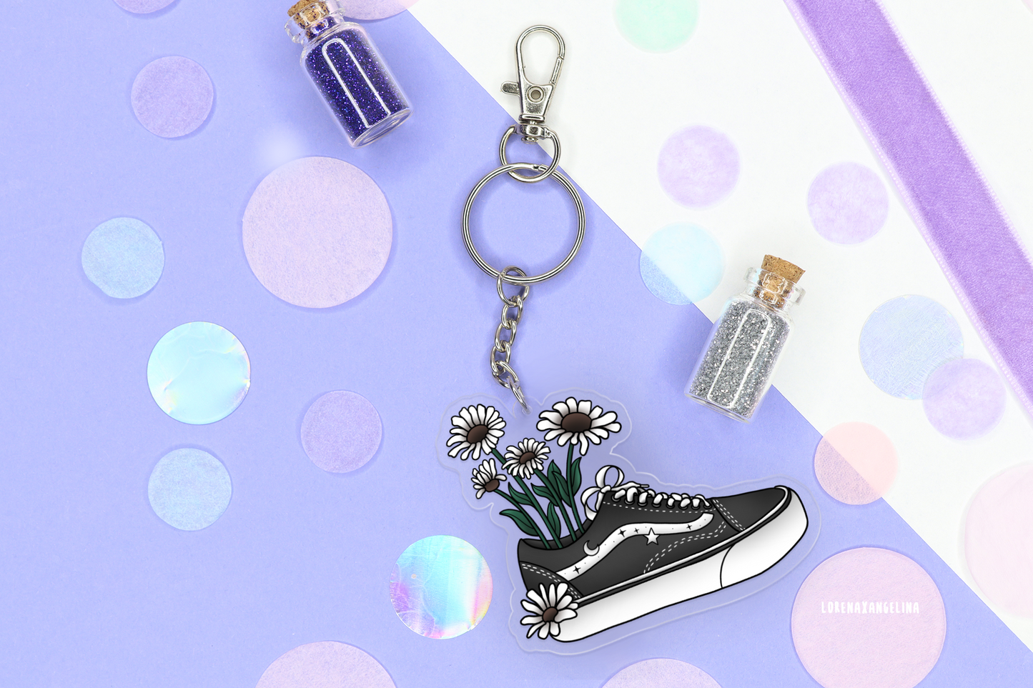 PREORDER Flower Sneaker Keychain