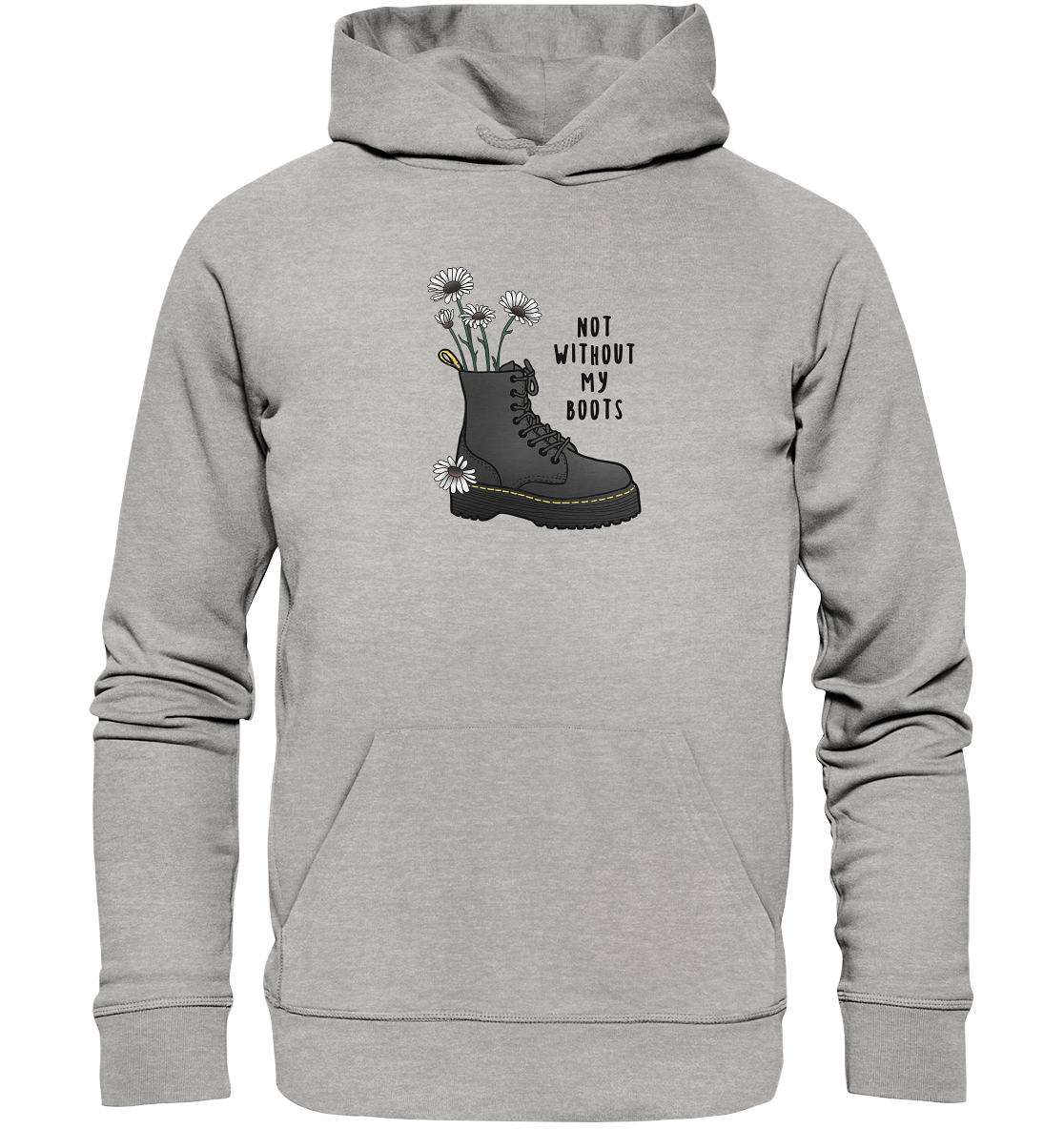 Flower Boots - Organic Hoodie