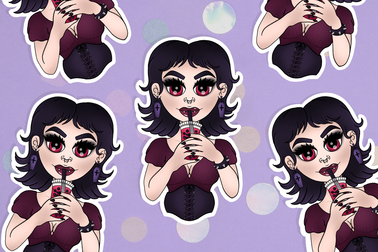 Fantasy Girls Sticker Set