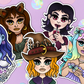 Fantasy Girls Sticker Set