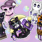 Witchy Cats Sticker Set