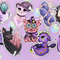 Witchy Animals Sticker Set