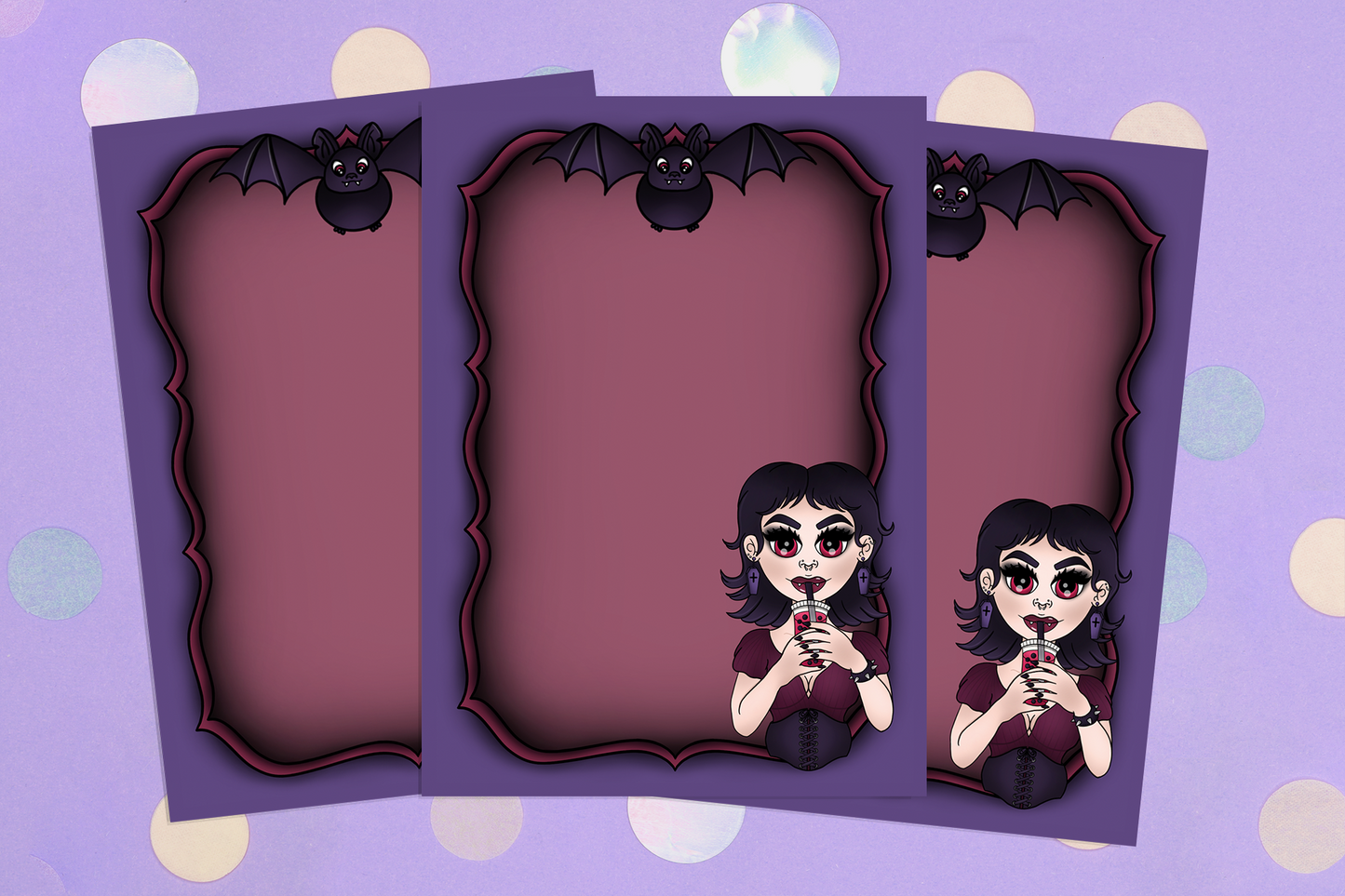 Vampire Notepad Set