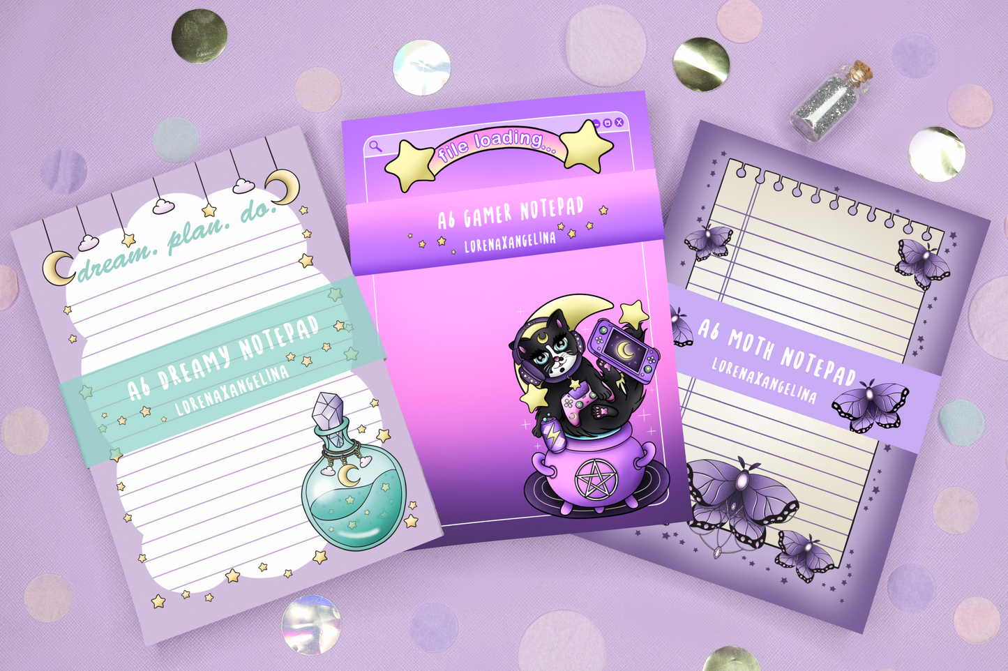 Witchy A6 Notepad Set