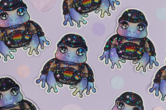 Pride Frog Sticker & Kunstdruck Set