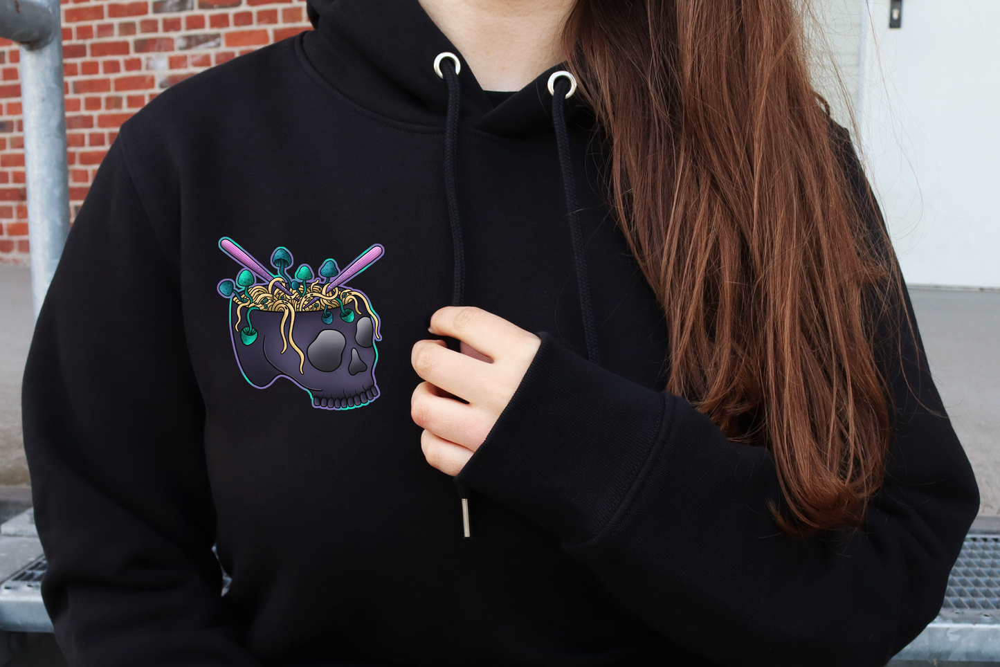 Ramen Skull - Organic Hoodie