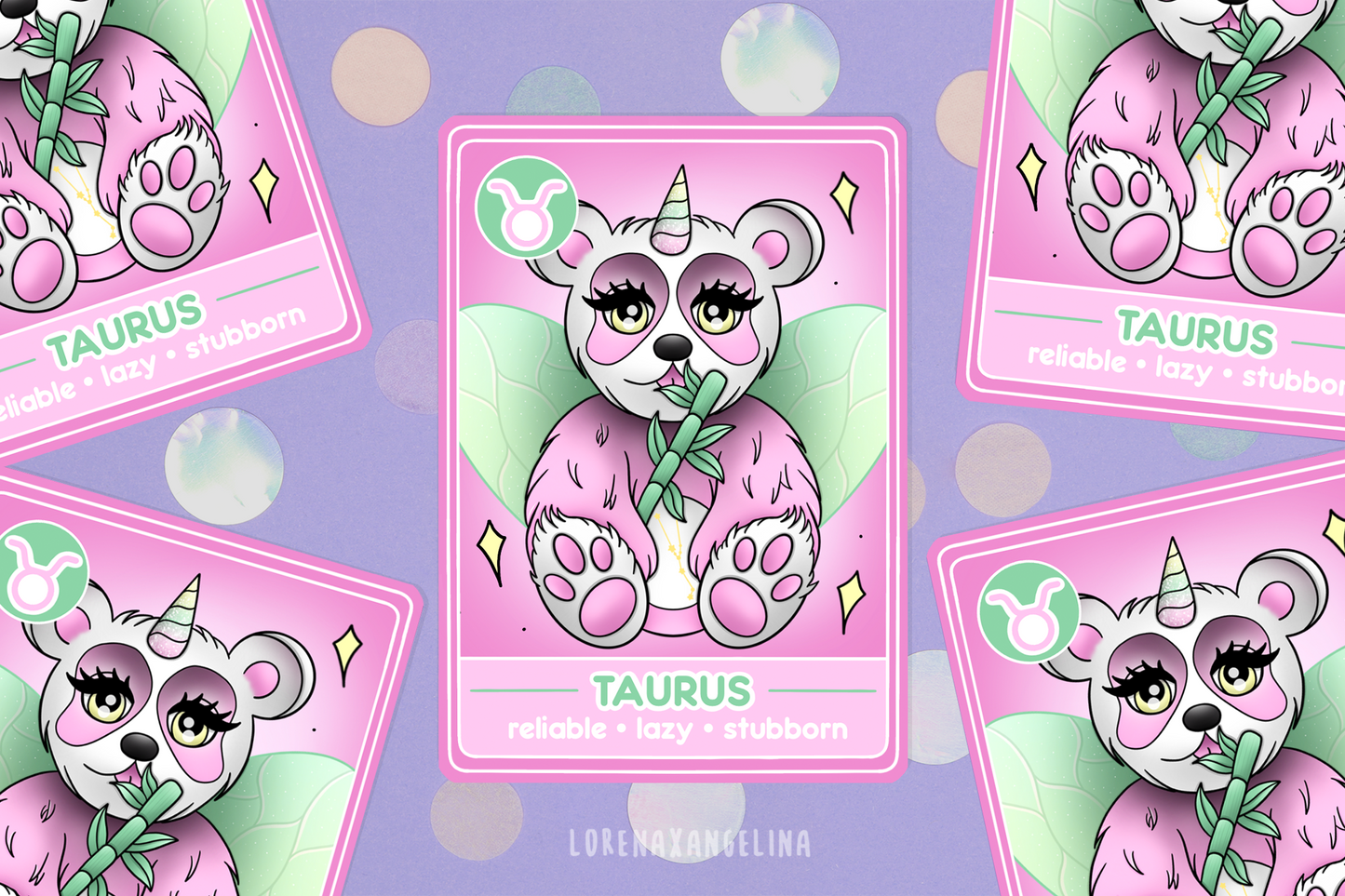 Zodiac Sign Taurus Orakel Karte