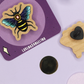 Forest Bee Wooden Pin