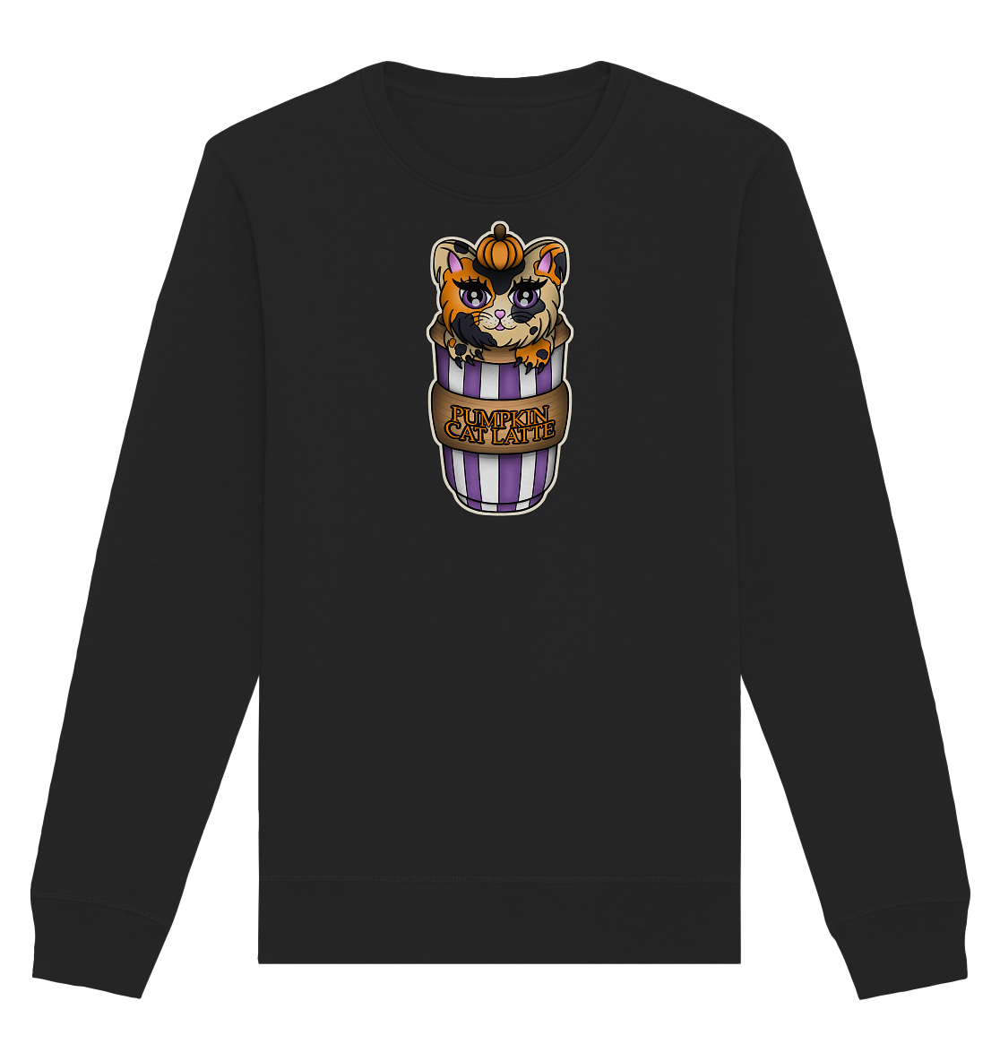 Pumpkin Cat Latte - Organic Sweatshirt