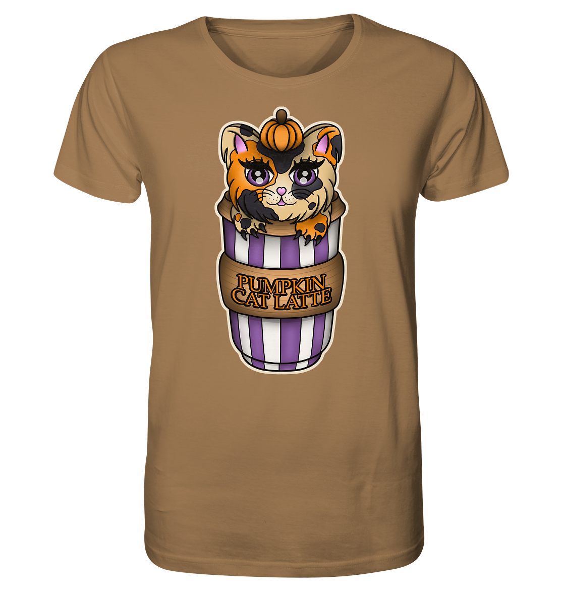 Pumpkin Cat Latte - Organic Shirt