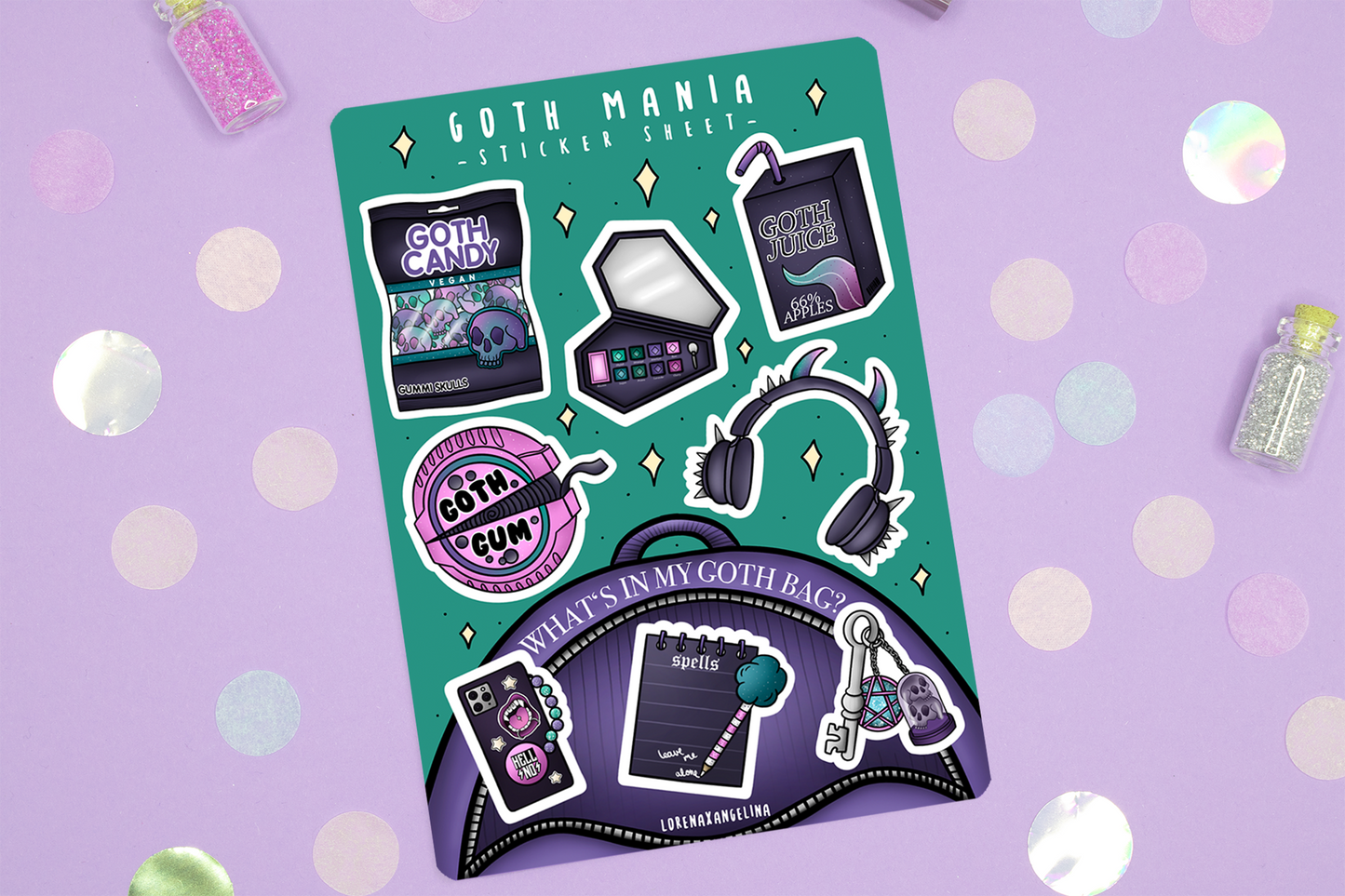 Goth Mania Sticker Sheet