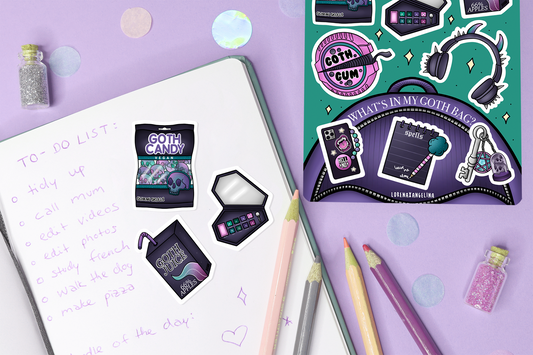 Goth Mania Sticker Sheet