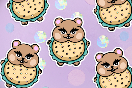 Hamster Burger Sticker