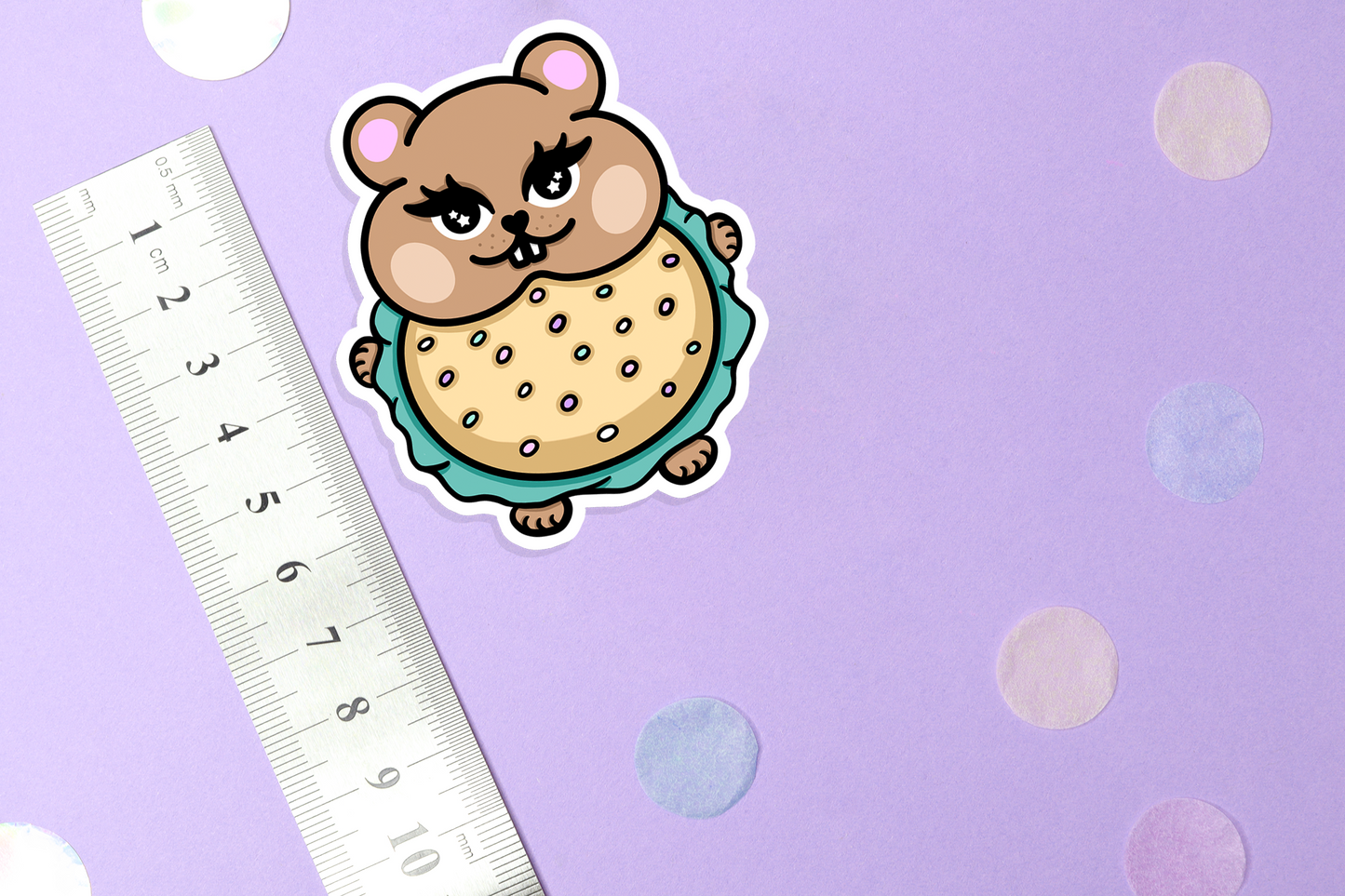 Hamster Burger Sticker