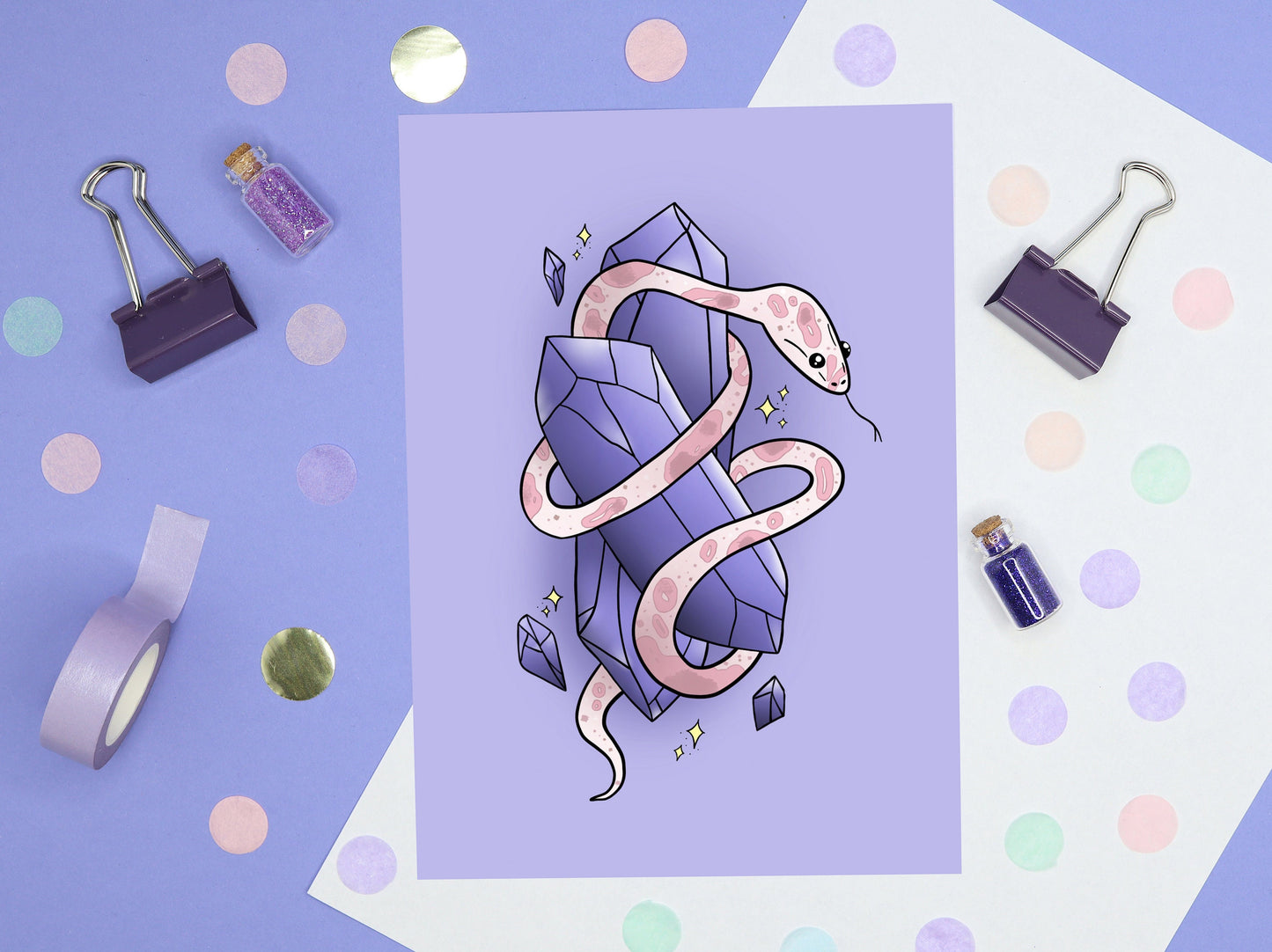 Crystal Snake art print