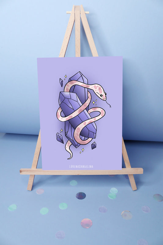 Crystal Snake art print