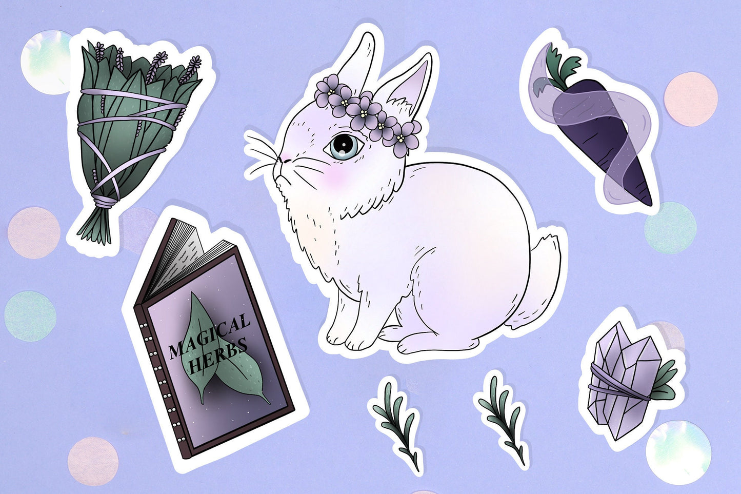 Witchy Bunny Sticker Pack