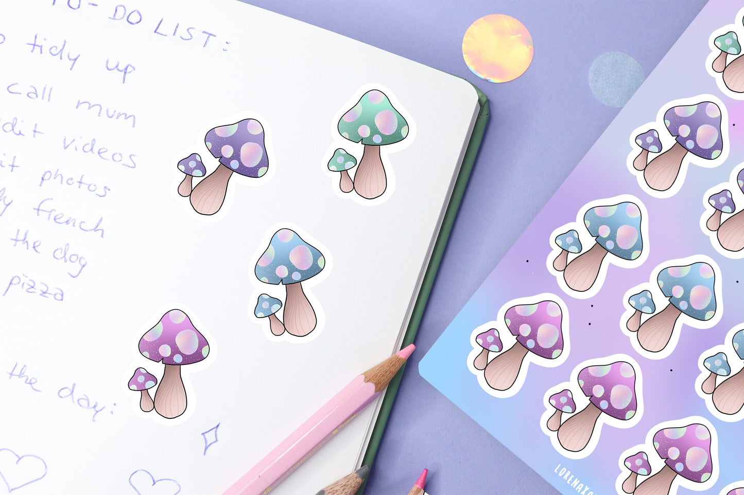 Magic Mushrooms Sticker Sheet