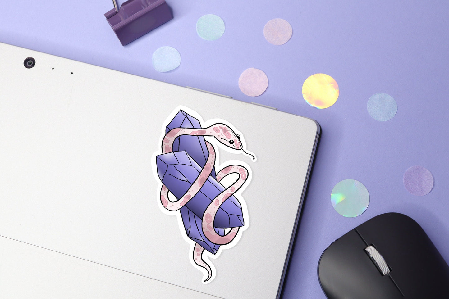 Crystal Snake Sticker