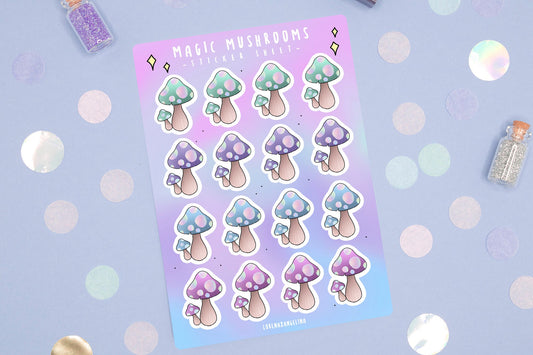 Magic Mushrooms Sticker Sheet