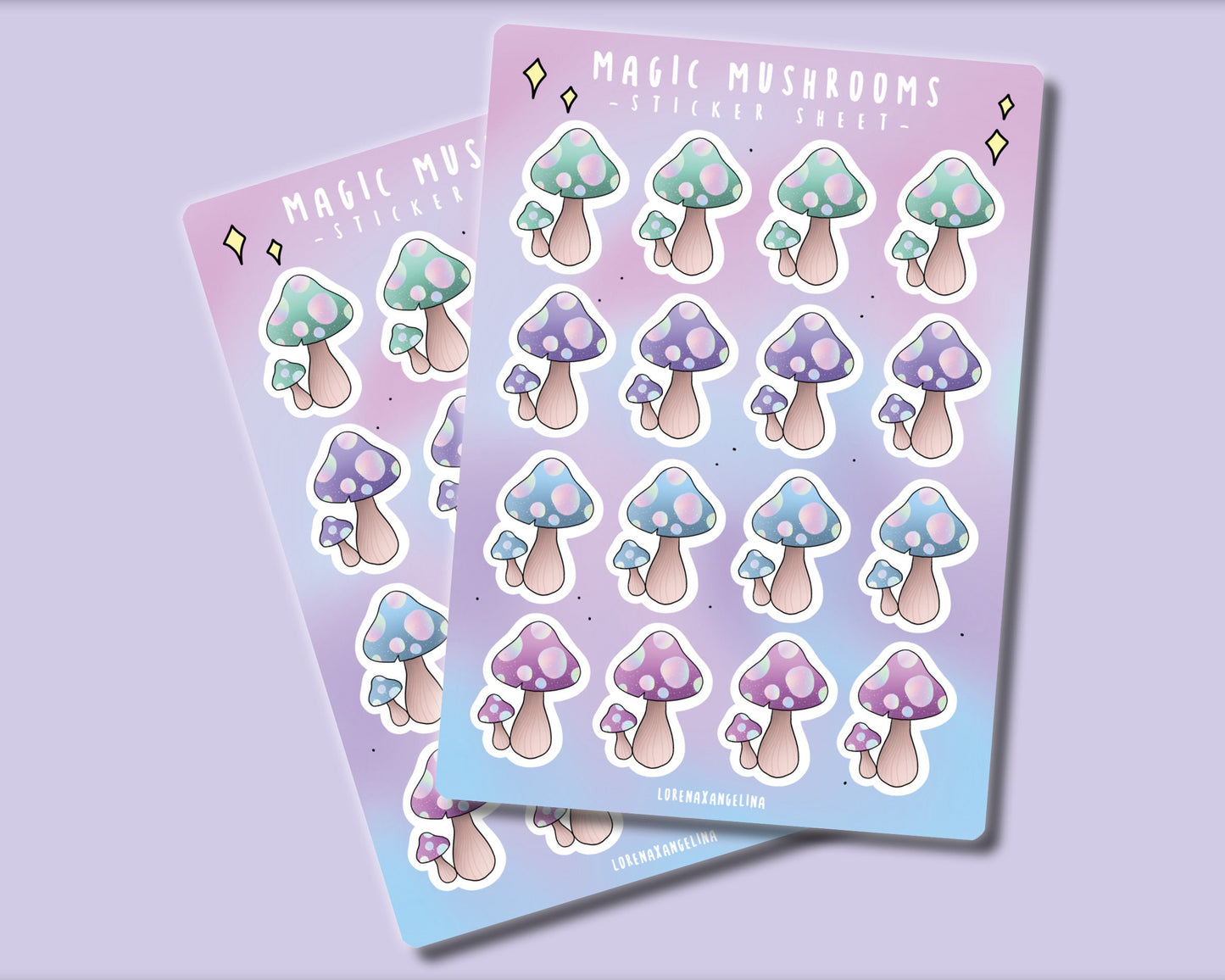 Magic Mushrooms Sticker Sheet