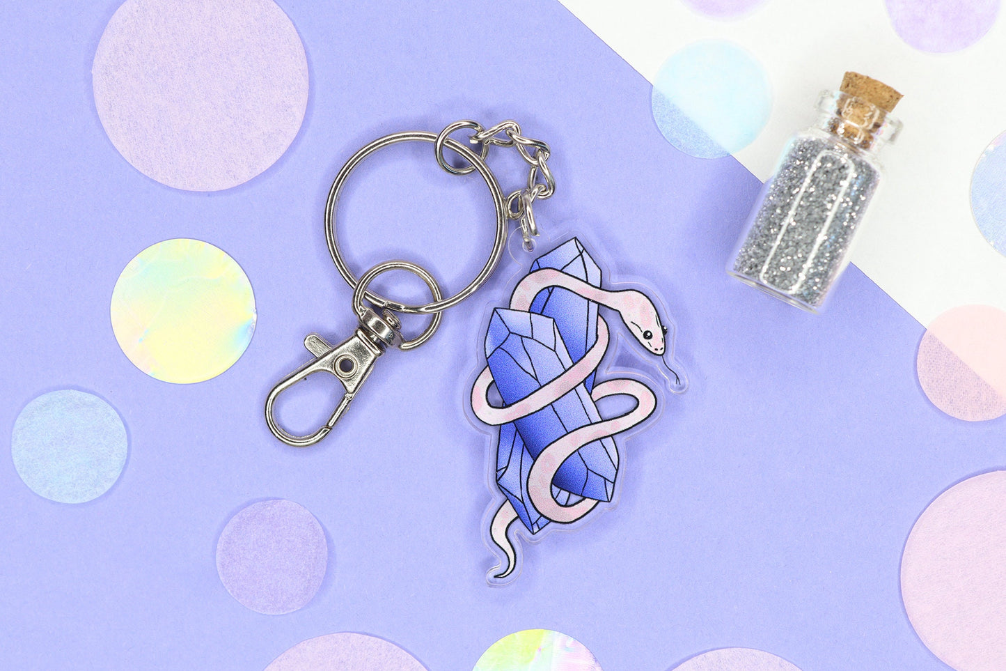 Crystal Snake keychain