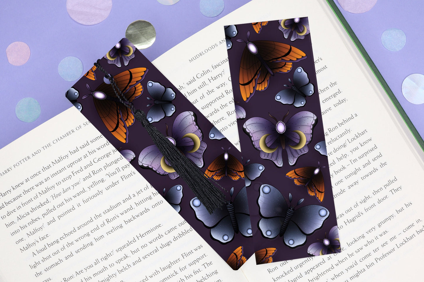 Mystical Moths Bookmark