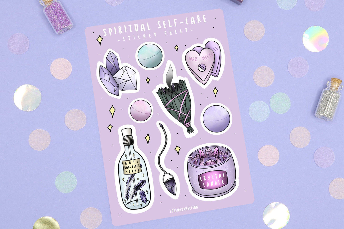 Spiritual Self-Care Sticker Sheet