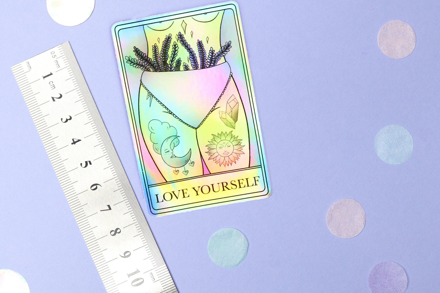 "Love Yourself" Tarot Card Sticker