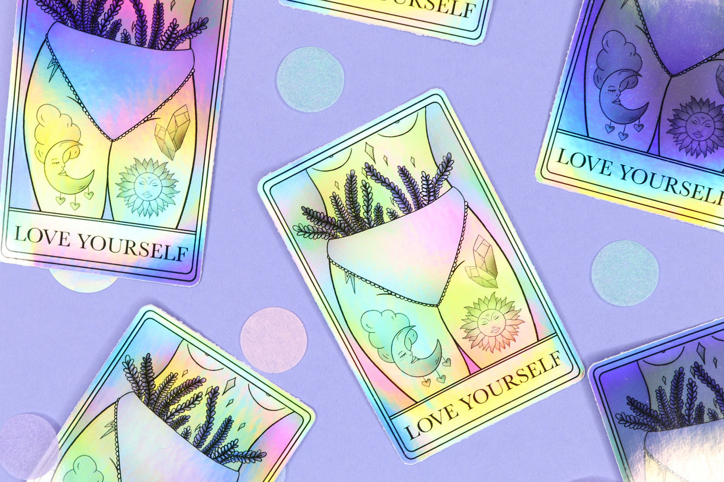 "Love Yourself" Tarot Card Sticker