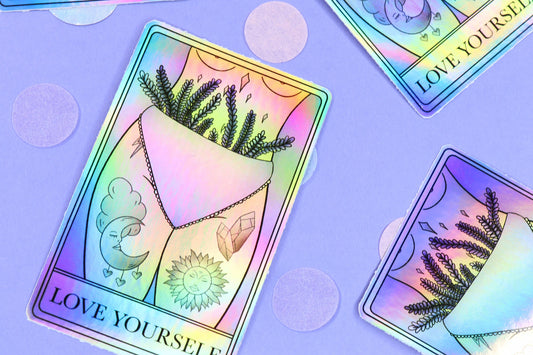 "Love Yourself" Tarot Card Sticker