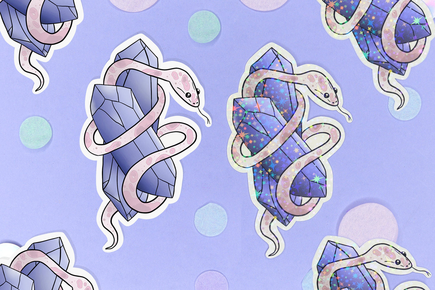 Crystal Snake Sticker