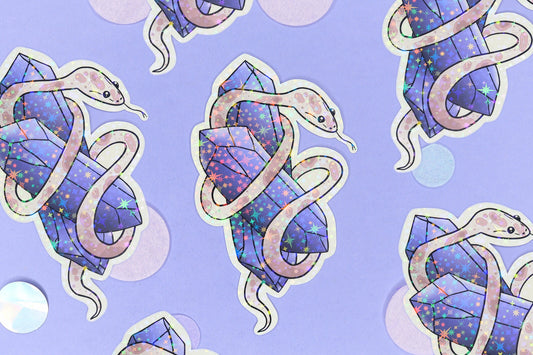 Crystal Snake Sticker