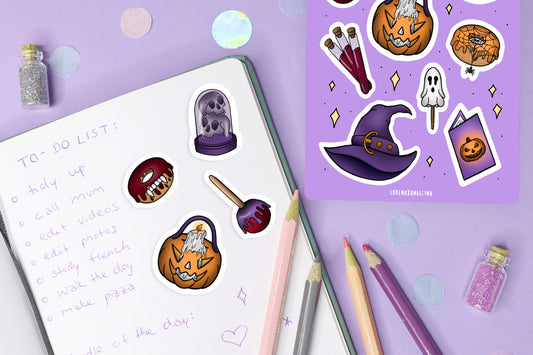 Halloween Party Sticker Sheet