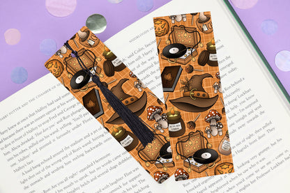 Autumn Witch Bookmark, Herbst Hexen Lesezeichen