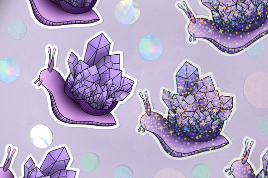 Crystal Snail Sticker