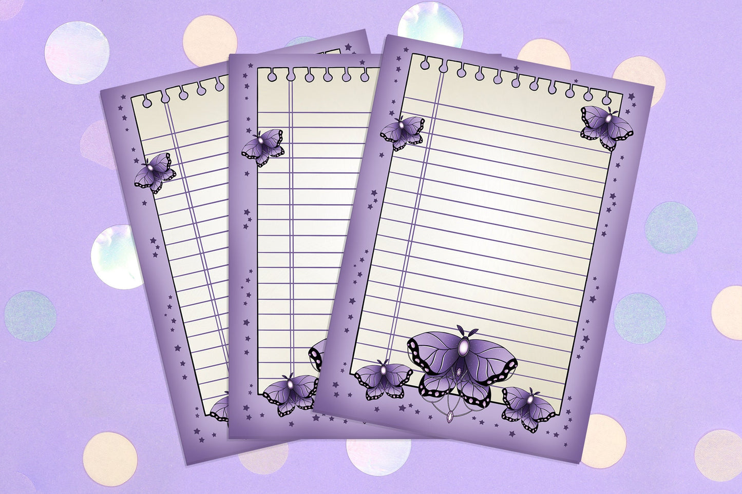 Purple Moth Notepad